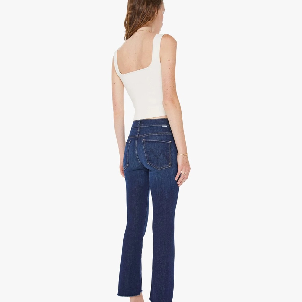 MOTHER the insider crop step fray jeans